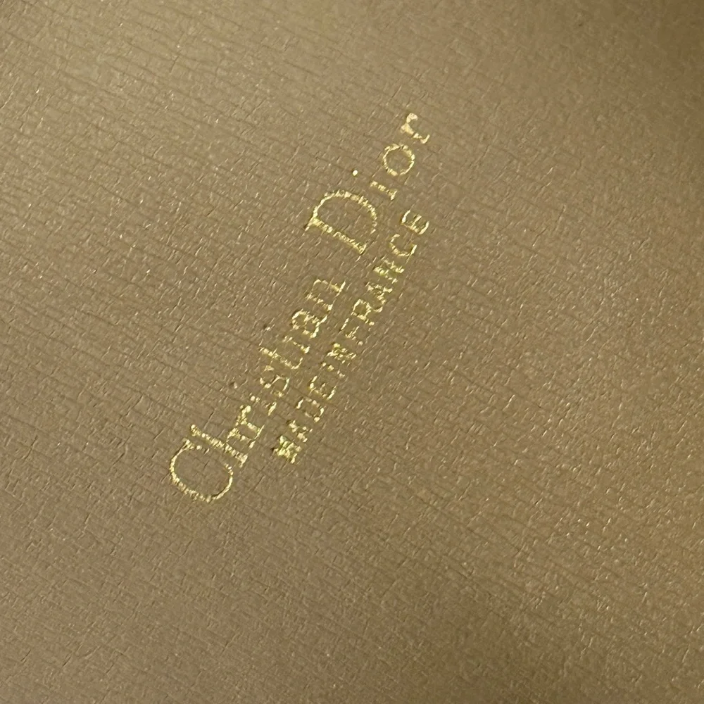 Dior Cannage (Honeycomb) Pouch – Beige Canvas with Brown Leather Trim